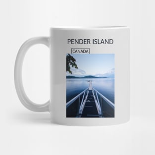 Pender Island British Columbia Canada Souvenir Present Gift for Canadian T-shirt Apparel Mug Notebook Tote Pillow Sticker Magnet Mug